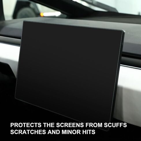 ThinSGO Screen Protectors for Tesla Cybertruck 2024 Clear HD, Tesla Dashboard Touchscreen Infotainment Display Cover 9H PET Ultra Tough, Front & Back (Clear) in Saudi Arabia