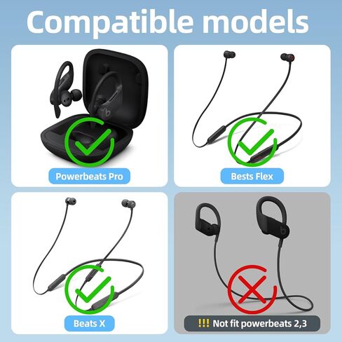 4 Pair Replacement Ear tip for Powerbeats Pro, Beats Earbuds Replacement Tips,Wireless Earphone Headphones, Silicone Earbuds Buds Set with Cleaning kit (White) in Saudi Arabia