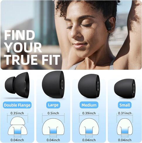 4 Pair Replacement Ear tip for Powerbeats Pro, Beats Earbuds Replacement Tips,Wireless Earphone Headphones, Silicone Earbuds Buds Set with Cleaning kit (White) in Saudi Arabia