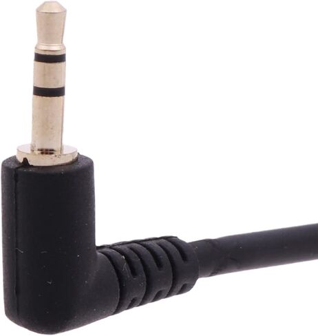 Gold Plated 2.5mm Male to 1/8 inch 3.5mm Female Stereo Audio Jack Adapter Cable Straight/Right Angle Connector,Audio Cable, 19cm, Elbow in Saudi Arabia