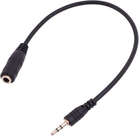 Gold Plated 2.5mm Male to 1/8 inch 3.5mm Female Stereo Audio Jack Adapter Cable Straight/Right Angle Connector,Audio Cable, 19cm, Elbow in Saudi Arabia