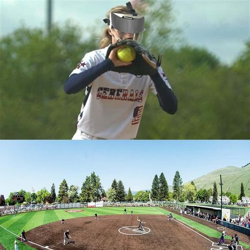 Fenduoer Softball/Baseball Mask Visor, Eye-Shield for All Defense Fielder’s Mask Sports Sunglasses(Clear Blue) in Saudi Arabia