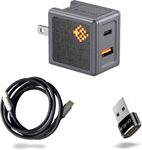 شاحن USB C بقدرة 30 وات PD سريع من النوع C لمحطة شحن الحائط القابلة للطي شاحن سريع لأجهزة MacBook Air/iPhone 13Pro/Max12Mini/iPad Pro/Galaxy S21/Note 20/Pixel (W/ 5A Type-C Cable + A2C) in Kuwait