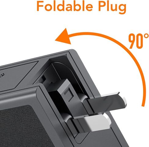 شاحن USB C بقدرة 30 وات PD سريع من النوع C لمحطة شحن الحائط القابلة للطي شاحن سريع لأجهزة MacBook Air/iPhone 13Pro/Max12Mini/iPad Pro/Galaxy S21/Note 20/Pixel (W/ 5A Type-C Cable + A2C) in Kuwait