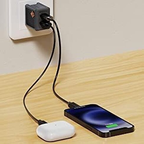 شاحن USB C بقدرة 30 وات PD سريع من النوع C لمحطة شحن الحائط القابلة للطي شاحن سريع لأجهزة MacBook Air/iPhone 13Pro/Max12Mini/iPad Pro/Galaxy S21/Note 20/Pixel (W/ 5A Type-C Cable + A2C) in Kuwait