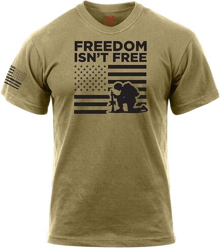 Rothco 19145 "Freedom Isn't Free T-Shirt Color : Olive Drab,Size : XL in Saudi Arabia
