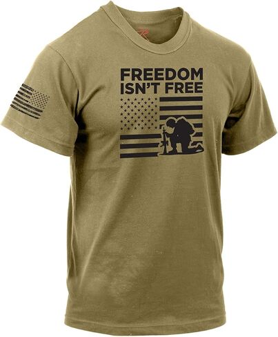 Rothco 19145 "Freedom Isn't Free T-Shirt Color : Olive Drab,Size : XL in Saudi Arabia