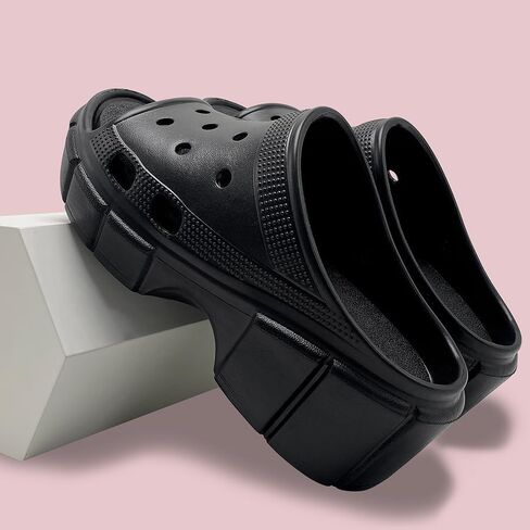 Women's High Heeled Clogs, Slippers Platform Sandals for Beach, Pool, Yard, Garden in Saudi Arabia