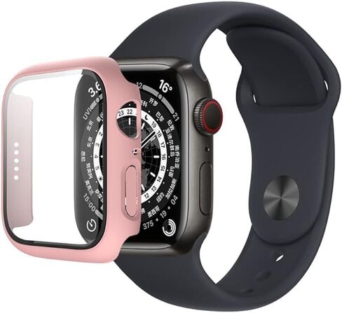 Nozza 【عبوة من قطعتين حافظة حماية للشاشة لسلسلة iWatch 7 مقاس 41 ملم، حافظة حماية كاملة التغطية لسلسلة iWatch 7 مع زجاج مقسى عالي الدقة، ممتص للصدمات لساعة Apple Series 7 (شفاف + شفاف، 41 ملم) in Saudi Arabia