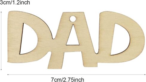 30 Pack 3 Inch Mother's Day Wood MOM Crafts Unfinished Wood MAM Cutouts Crafts Wooden Ornaments DIY Gift Tags for Happy Mothet's Day Mom's Birthday Party Decorations in Saudi Arabia