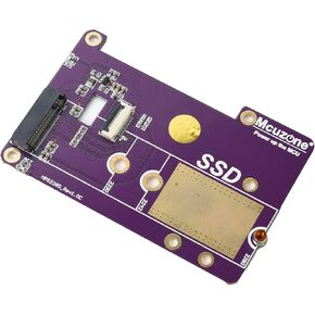 ELUTENG NVMe Base for Raspberry Pi 5 Hat M.2 NVMe to PCIe Adapter Raspberry Pi 5 M.2 PCIe Adapter 2230 2242 2280 SSD Expansion Board M Key Hard Drive PCIe NVMe Adapter for Raspberry Pi 5