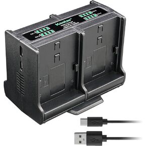 Kastar Quadruple Battery Charger Compatible with Canon PowerShot SD30, SD40, SD200, SD300, SD400, SD430, SD450, SD600, SD630, SD750, TX1 Digital Camera