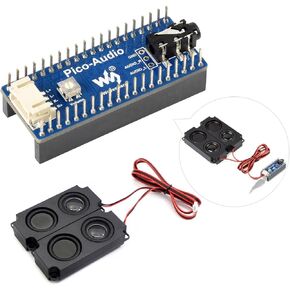 Waveshare Audio Expansion Module for Raspberry Pi Pico Wide Range Audio Sampling Rate Headphone and Speaker Signal Output at The Same Time
