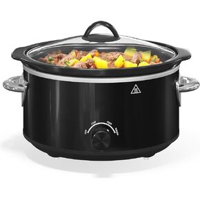 6 Quart Programmable Slow Cooker with 2 in 1 Silicone Liners, Food Warmer with Auto Warm Setting and Digital Timer, 3 Cooking Settings, Dishwasher Safe Ceramic Pot & Glass Lid, Silver