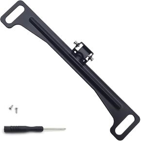 1 PC Car Rearview Camera License Plate Frame Bracket, Metal Structure Waterproof and Shockproof Camera Installation Tool, Driving Recorder Stable Support Stand, Universal for Cars (Black)