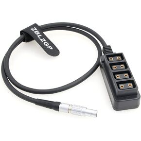 0B 2 Pin 12V to 4-Port Ptap Dtap Splitter Power Cable for Arri Alexa Tilta Camera