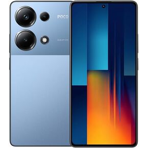 Xiaomi Poco M6 Pro 4G LTE GSM (512GB + 12GB) 64MP Triple Camera Dual Sim 6.67" Octa Core (Tmobile Mint Tello Global) Unlocked + (Bundle Fast Car Charger) (Blue Global ROM)