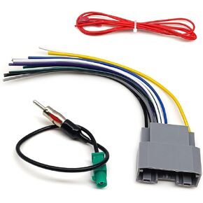 Car Stereo Wiring Harness, Stereo Radio Wiring Harness Antenna Adapter Compatible with Some 2004-2016 Chrysler/ 2006-2016 Dodge / 2008-2016 Jeep Radio Wiring Harness Connector