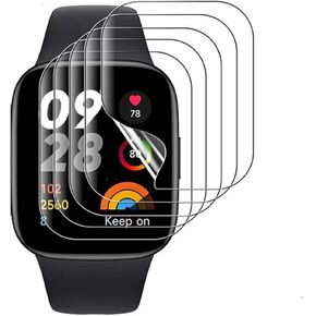 5Pcs Hydrogel Screen Protector for Xiaomi Smart Band 8/8 NFC/Mi Band 7 / NFC Smartwatch Soft HD Clear TPU Film Touch Sensitive, Self-Healing, Anti-Scratch, Ultra-Thin, Easy Installation
