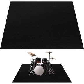 Drum Mat, Drum Rug, 6.5 x 5.2ft Electrical Drum Carpet Soundproof Rug Pads Drum Accessories for Electric Drums Jazz Drum Set, Gift for Drummers, Drum Accessories