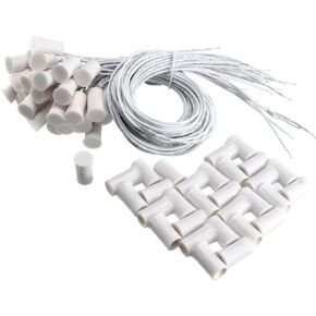 uxcell N.C. Recessed Wired Security Window Door Contact Sensor Alarm Magnetic Reed Switch White RC-33 30pcs