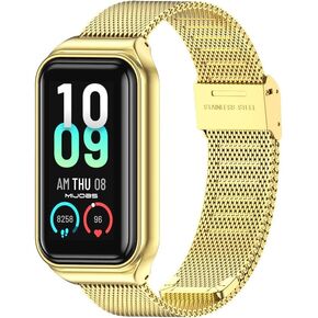 حزام MIJOBS لساعة Amazfit Band 7 المعدنية البديلة، حزام ساعة متوافق مع ساعة Amazfit 7 الذكية لتتبع اللياقة البدنية