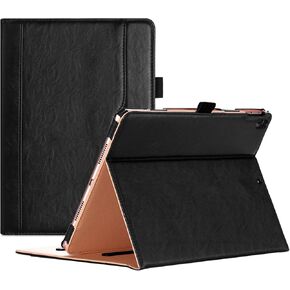 ProCase Case for iPad Air (3rd Gen) 10.5" 2019/iPad Pro 10.5" 2017, Vintage PU Leather Stand Folio Cover for iPad Air 3/iPad Pro 10.5-inch Multiple Viewing Angles with Pencil Holder -Black
