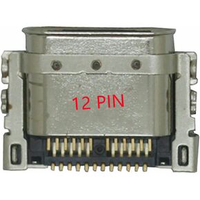 Type-C Charging Port Dock Replacement Compatible with Amazon Kindle Fire HD 10 9th Gen 2019 M2V3R5 (12PIN, 3PCS)