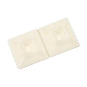 3M Cable Tie Mounting Base CTB1X1NTA-C, 4-way Adhesive Mount