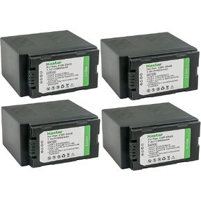 Kastar Battery (4-Pack) for Panasonic CGR-D54S, CGA-D54S, AG-DVC180, AJ-PX270PJ, HDC-Z10000, NV-DS29, NV-DS30, NV-DS50, NV-GX7, NV-MX5, NV-MX350, NV-MX500, NV-MX1000, NV-MX2500, NV-MX5000, AG-HRX200