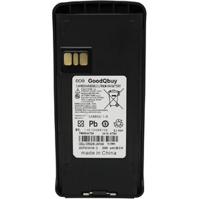 PMNN4476A 2500mAh 7.4V Li-Ion Battery Compatible for Motorola CP1200 CP1300 CP1600 EP350 CP185 PMNN4081AR PMNN4080 PMNN4082 with Belt Clip