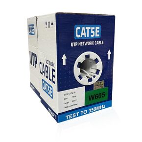 ENS Cat5e Ethernet Cable 1000ft - 24 AWG, CMR, Insulated Bare Copper Wire, FastReel, 350MHZ / Gigabit Speed UTP Bulk Cable, UL Listed (White)