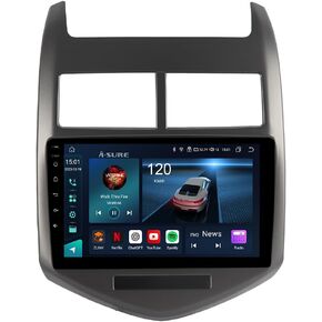 ASURE 9" Car Stereo Radio for Chevrolet Chevy Sonic 2012-2016,8Core 4G+64G Android GPS Navigation Unit with Wireless Carplay,Android Auto,SWC,DSP,1280x720 HD Touchscreen Multimedia Video Player