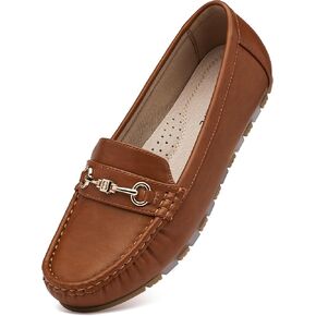 Women's Loafers Casual Slip on Flat Shoes Womens Penny Loafers Moccasions Comfort Dressy Work Shoes