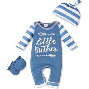 Baby Boy Clothes Newborn Boy Outfits White Romper White One Piece Bodysuit baby boy's clothing Baby Boy Coming Home Outfit 0-3M