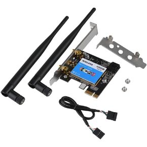 PCIE Network Card, PCI Express Card 433Mbps Dual Band 2.4G/5G and for 4.0 Network Card for Desktop, PCI Card