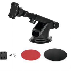 METEESER Flexible Windshield Dashboard Suction Cup Mount with Sticker for 7-inch 9-inch 10-inch Carplay Display Monitor in Kuwait