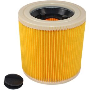 HQRP Cartridge Filter Replacement for Karcher 6.414-552.0 64145520 compatible with Karcher SE 4000, WD2, WD3, WD 2, WD 3, A 2000 - A 2999, MV 2, MV 3, VC6 series Wet & Dry Vacuum Cleaners