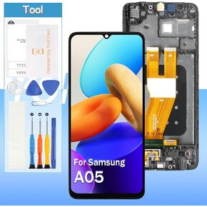 Original for Samsung Galaxy A05 Screen Replacement SM-A055F, SM-A055F/DS, SM-A055M, SM-A055M/DS 6.7" LCD Display Touch Digitizer Assembly Black with Frime