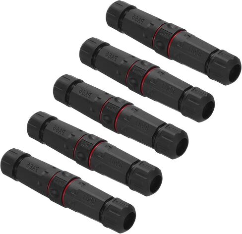 MECCANIXITY Waterproof RJ45 Coupler, Dual Head Shielded Female to Female Waterproof IP68 Ethernet Outdoor LAN Cable Connector for Cat5e, Pack of 2(Red) in Saudi Arabia