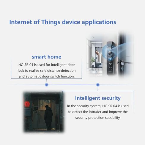 طقم مستشعر بالموجات فوق الصوتية 5 قطع من SmartSense مع دعامات تثبيت وأسلاك توصيل لـ Arduino وRaspberry Pi - حزمة وحدة استشعار المسافة in Saudi Arabia