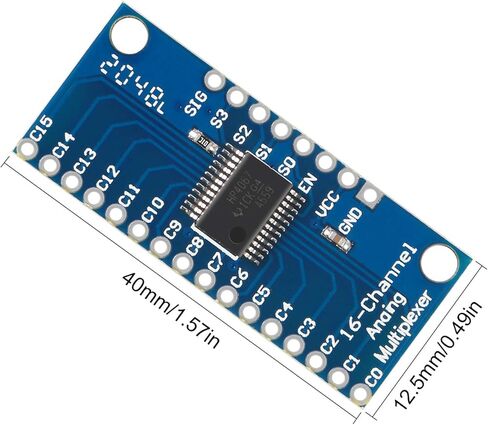 10pcs CD74HC4067 16-Channel Analog Digital Multiplexer Breakout Board Module for Arduino 2V-6V Microcontroller 16 Device RX Lines in Saudi Arabia