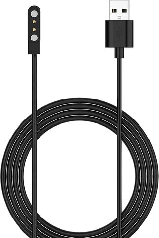 1 قطعة شاحن الساعة الذكية الأسود USB المغناطيسي Smartwatch استبدال كابل شحن الحبل لساعة Kieslect K10 K11 كابل شاحن الساعة الذكية شاحن مغناطيسي ملحقات الساعة الذكية كابلات الساعة الذكية in Saudi Arabia
