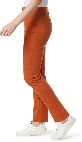 Gloria Vanderbilt Women's Plus Size Amanda Classic High Rise Tapered Jean, Terracotta in Kuwait