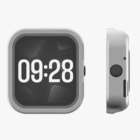 kwmobile Case Compatible with Xiaomi Redmi Watch 4 Case - 2X TPU Silicone Fitness Tracker Cover - Transparent/Black in Saudi Arabia