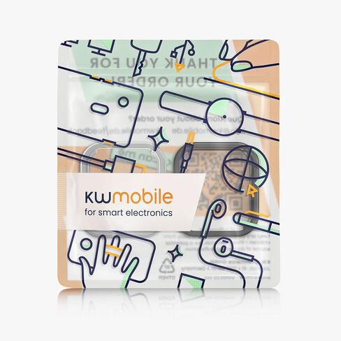 kwmobile Case Compatible with Xiaomi Redmi Watch 4 Case - 2X TPU Silicone Fitness Tracker Cover - Transparent/Black in Saudi Arabia
