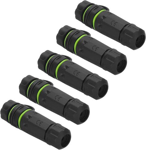 MECCANIXITY Waterproof RJ45 Coupler, Dual Head Shielded Female to Female Waterproof IP68 Ethernet Outdoor LAN Cable Connector for Cat5e, Pack of 2 (Green) in Kuwait