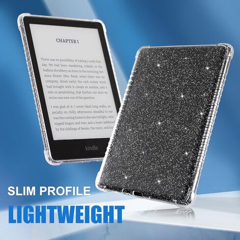 حافظة CoBak الشفافة لجهاز Kindle Paperwhite الجديد تمامًا الجيل الحادي عشر 2021 والإصدار المميز (6.8 بوصات) - غطاء خلفي من السيليكون خفيف الوزن ومقاوم للخدش، لامع in Saudi Arabia