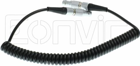 Eonvic 0B 3 دبوس إلى 2 دبوس كابل طاقة ملفوف ذكر لكاميرات Steadicam 12V Teradek Bolt/Arri Alexa in Saudi Arabia