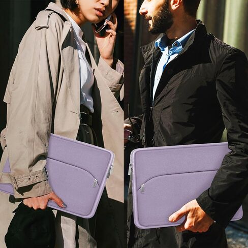 Laptop Sleeve Case 15.6 inch, Durable Portable Monitor Protective Cover with Front Pocket, Traveling Computer Carrying Bag Laptop Sleeve Compatible for HP, Dell, Asus, Lenovo, Black in Saudi Arabia